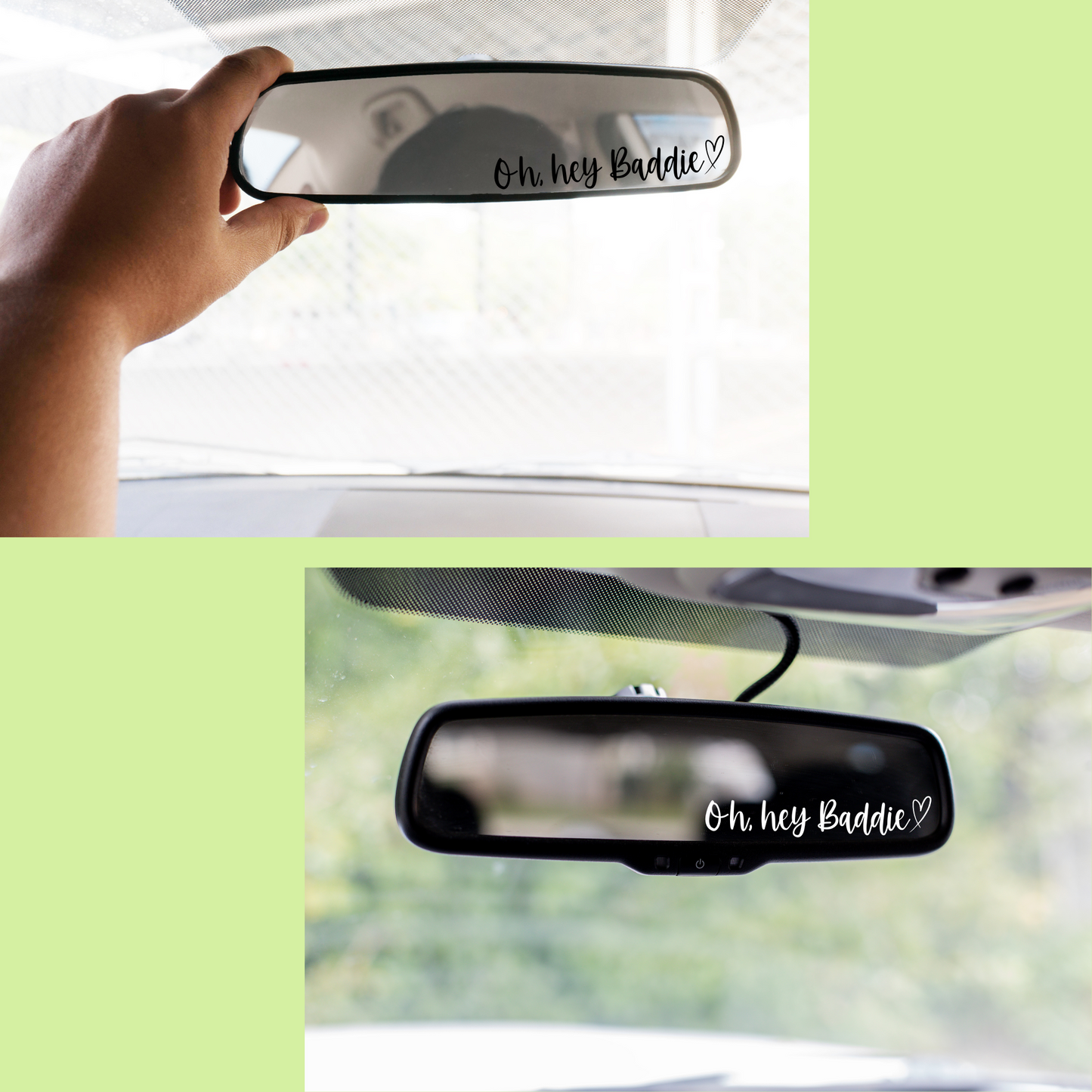 Rearview Mirror Decal