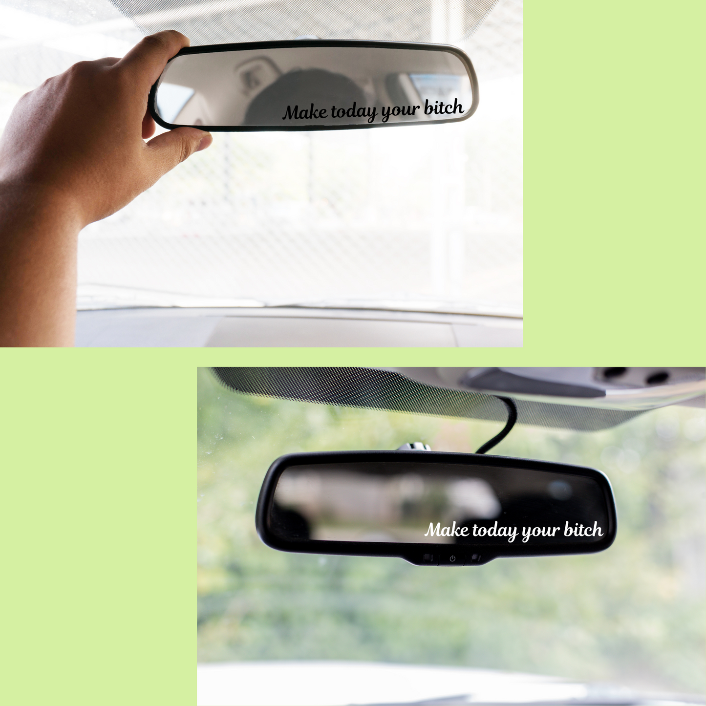 Rearview Mirror Decal