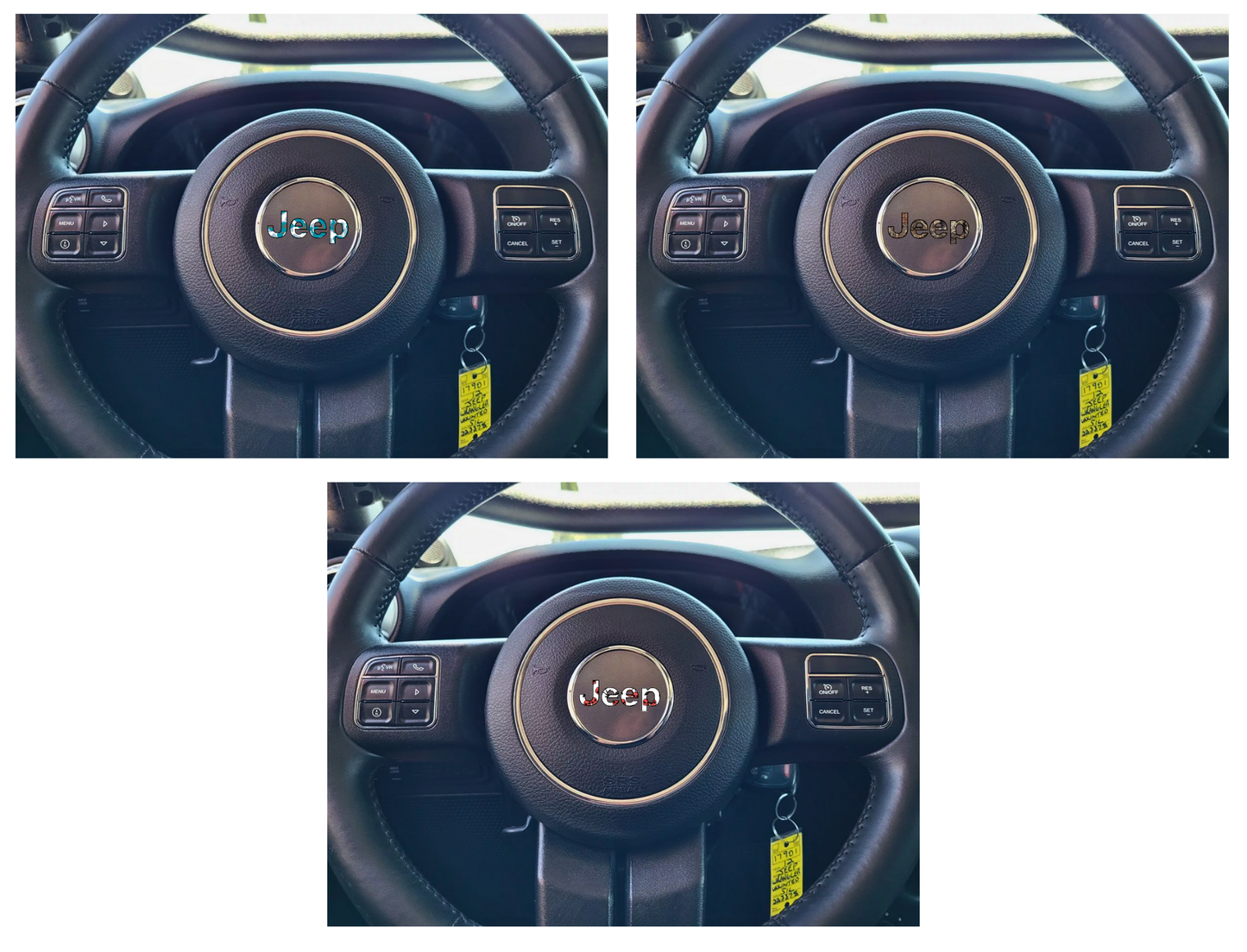 Jeep Steering Wheel Sticker Decal, Wrangler JK, JL, Gladiator
