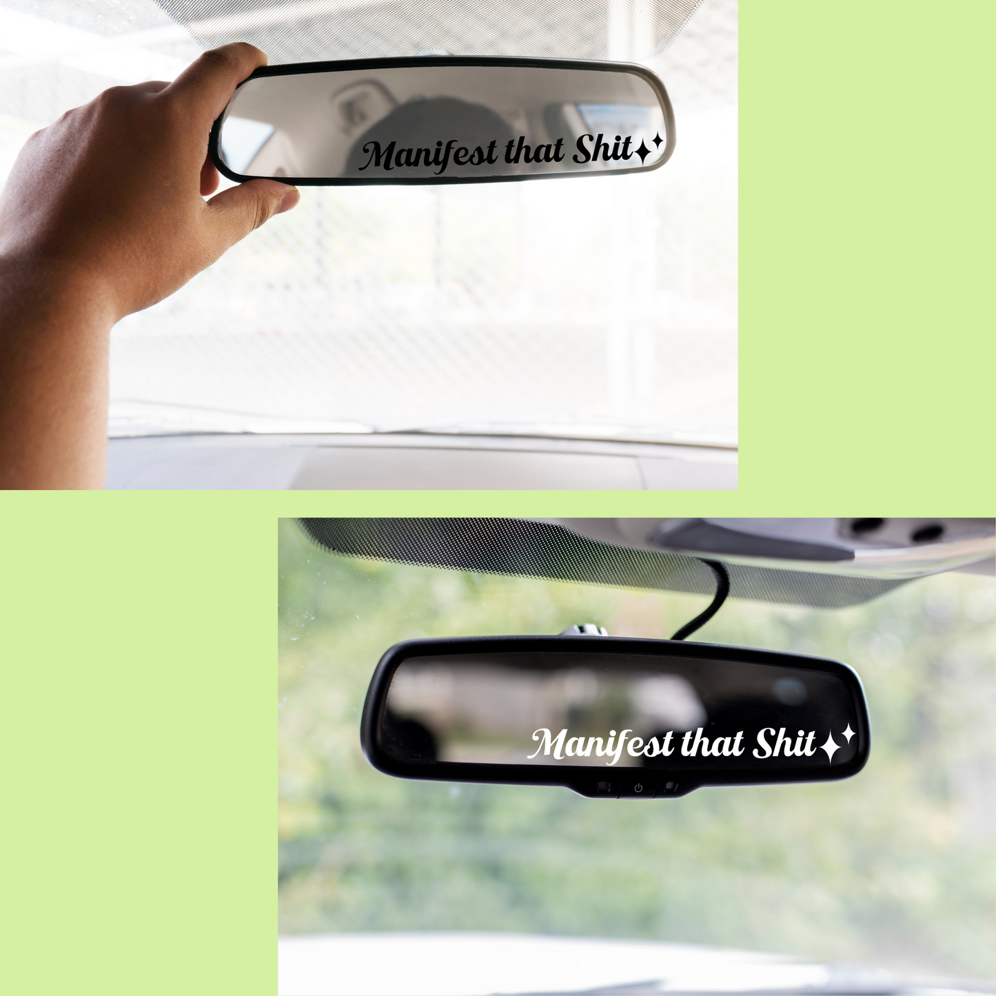 Rearview Mirror Decal