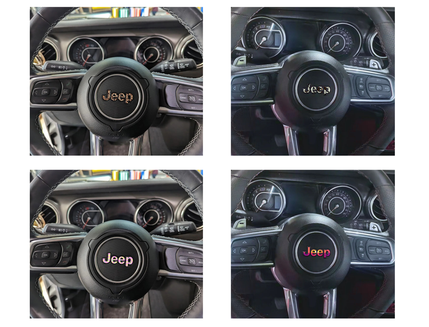 Jeep Steering Wheel Sticker Decal, Wrangler JK, JL, Gladiator