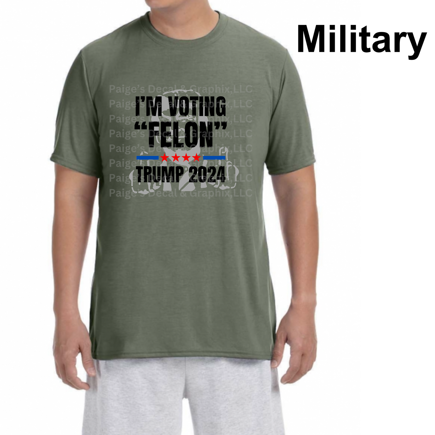 I'm Voting Felon Short Sleeve Crewneck