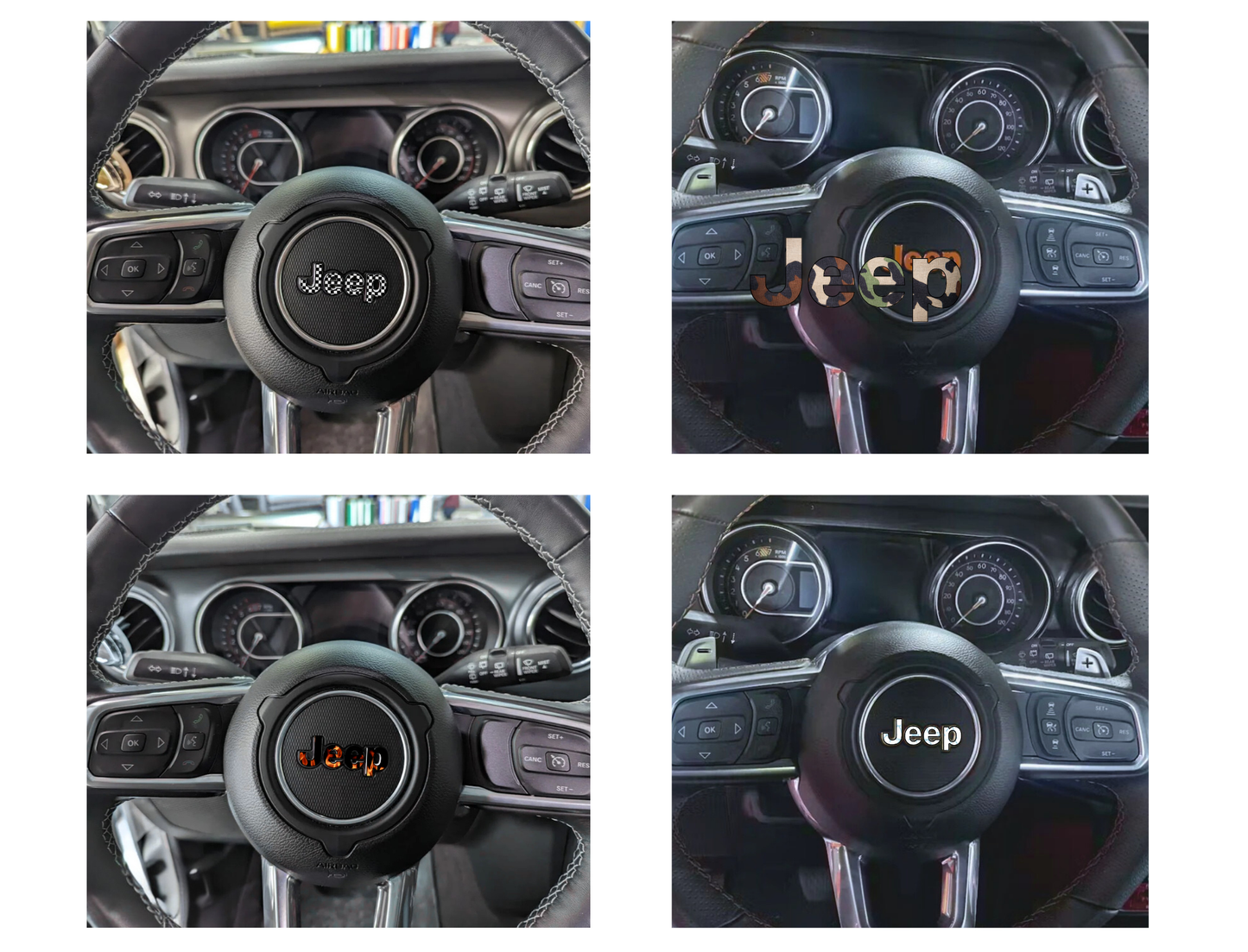 Jeep Steering Wheel Sticker Decal, Wrangler JK, JL, Gladiator