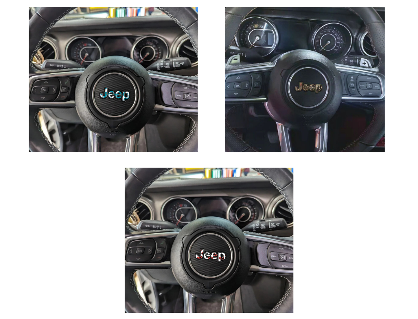 Jeep Steering Wheel Sticker Decal, Wrangler JK, JL, Gladiator
