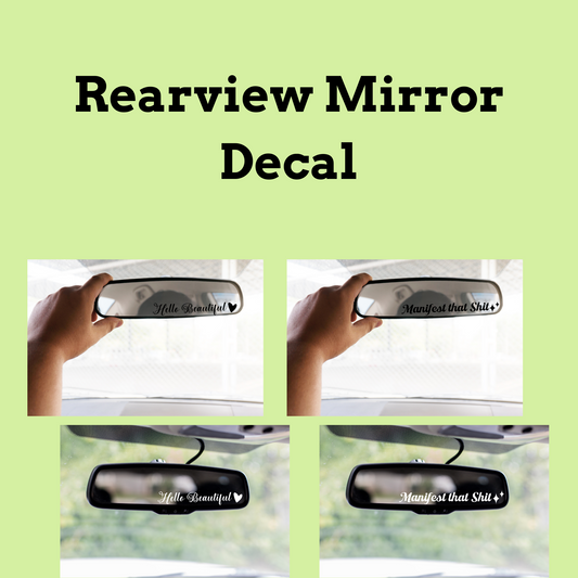 Free Rear View Mirror Decals Decals – Paige's Decals & Graphix, LLC