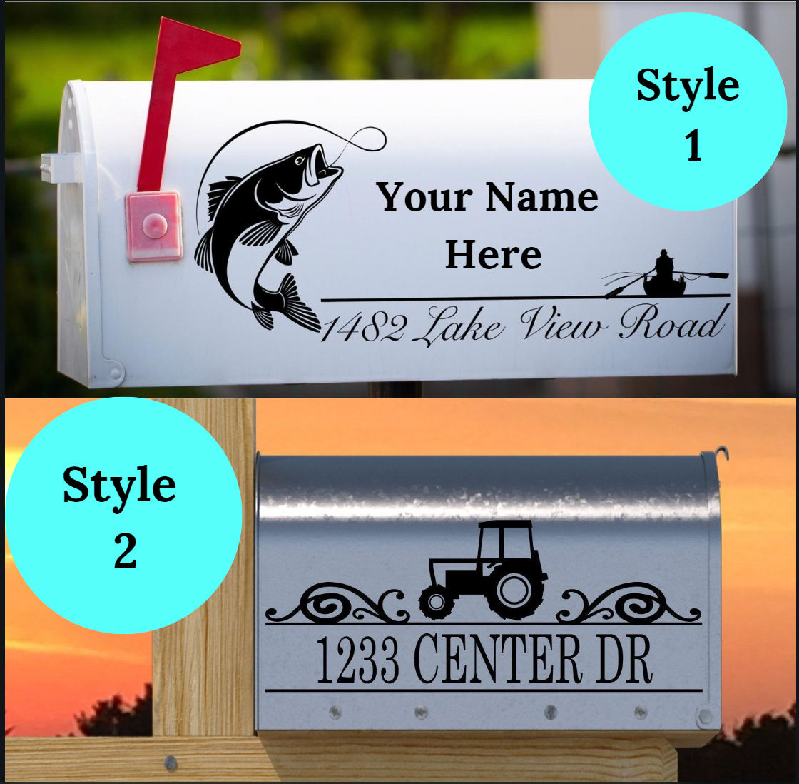 Custom Mailbox Sticker – Paige's Decals & Graphix, LLC