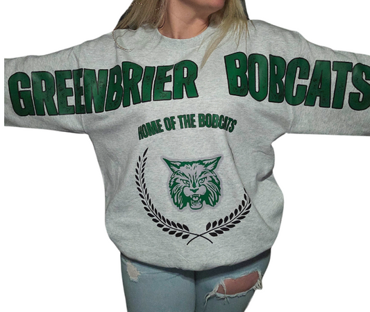 Varsity City Sleeve Print Sweatshirt